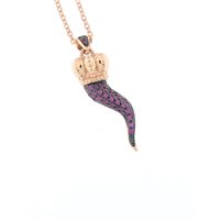 Collana Rue des Mille Donna in Argento GRZ 101 C CORNO - GRZ 101 C CORNO